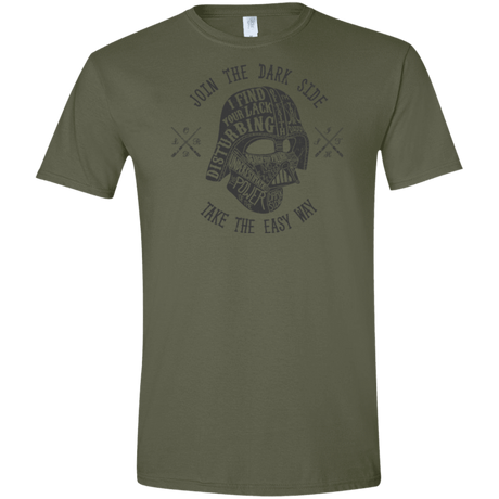 T-Shirts Military Green / S The Easy Way Men's Semi-Fitted Softstyle