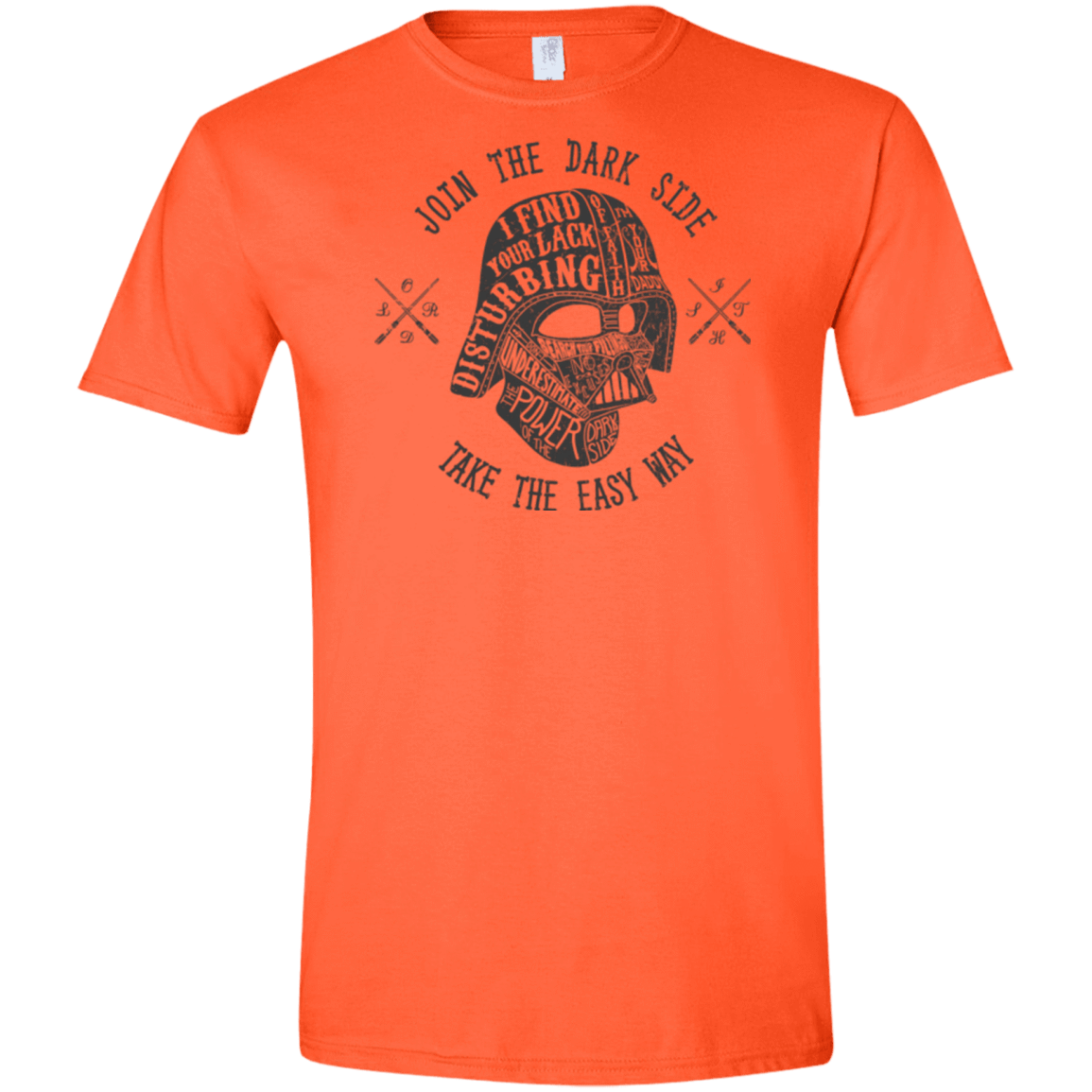 T-Shirts Orange / S The Easy Way Men's Semi-Fitted Softstyle