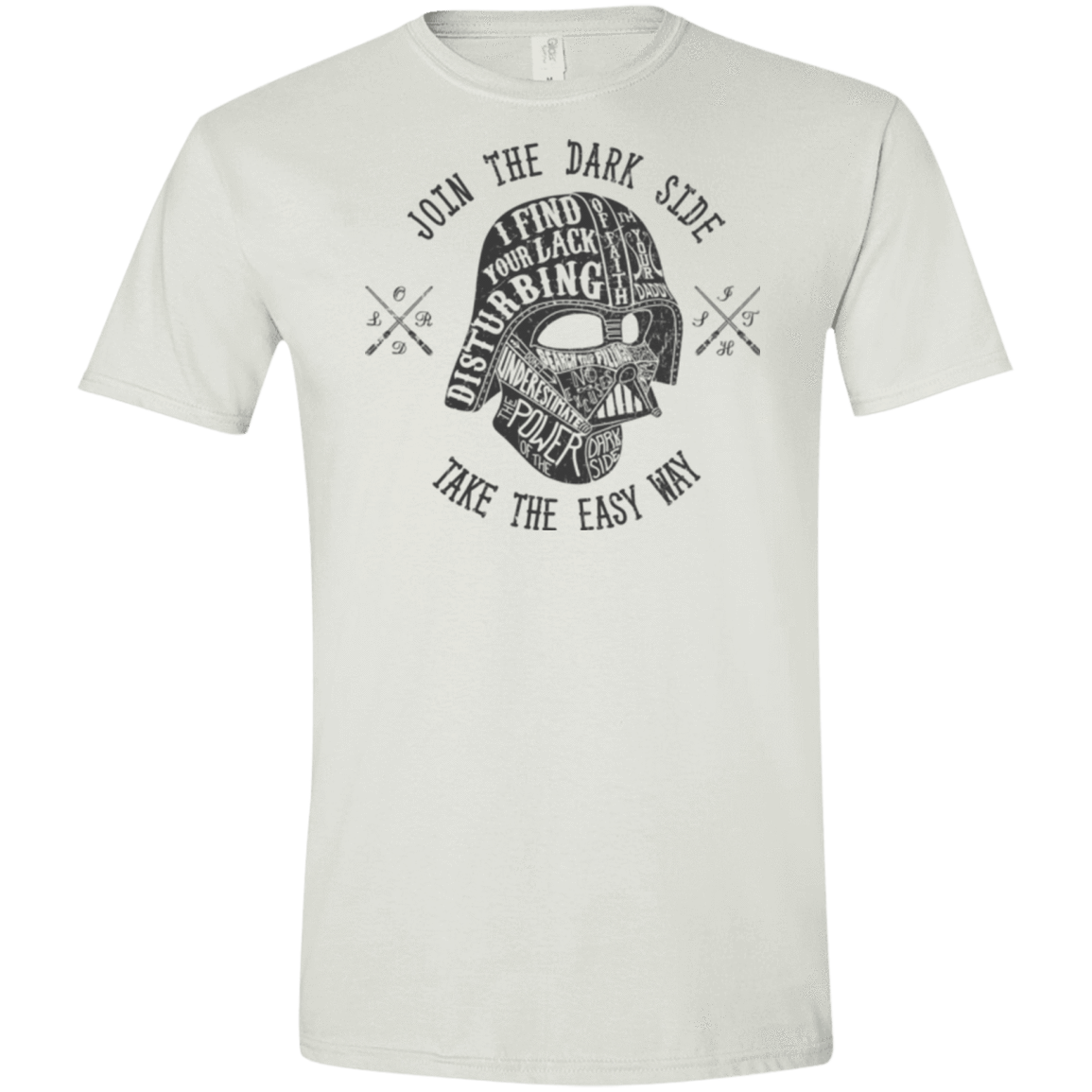 T-Shirts White / X-Small The Easy Way Men's Semi-Fitted Softstyle