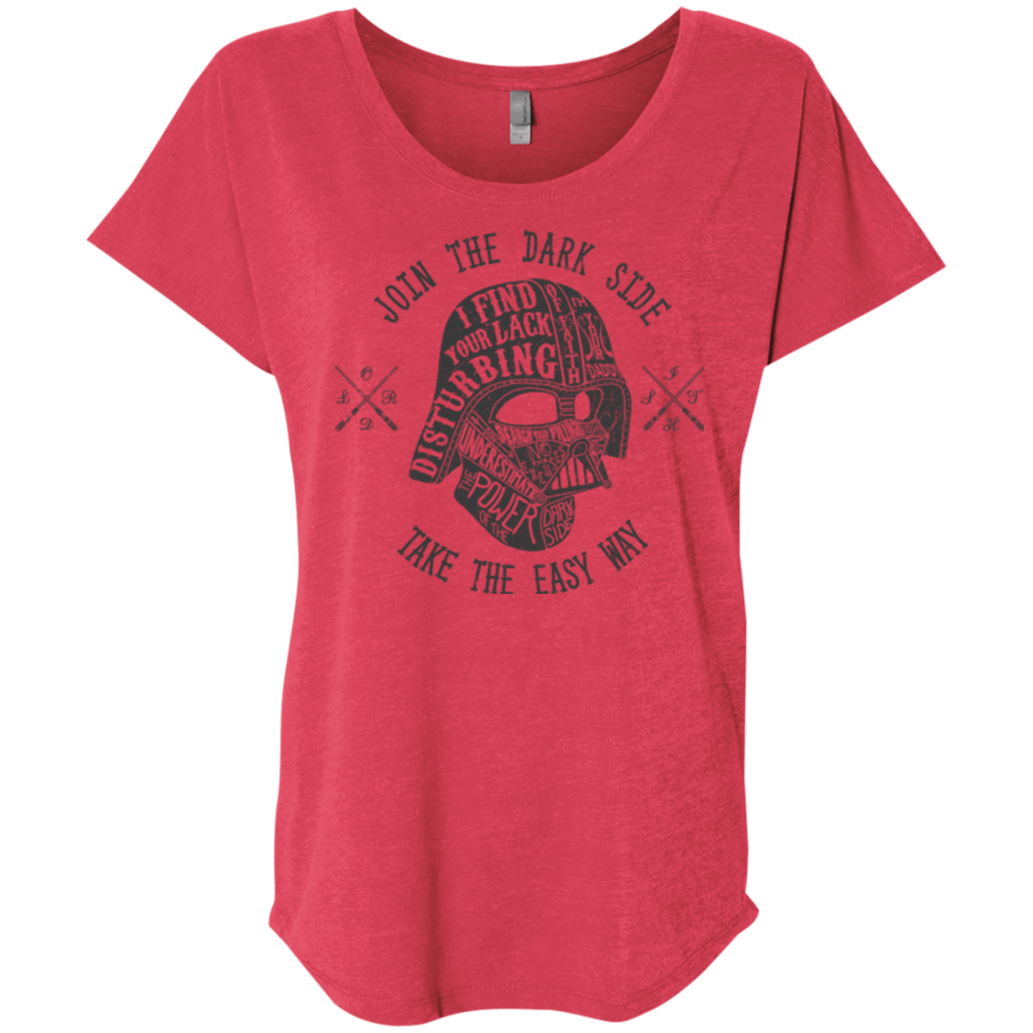 T-Shirts Vintage Red / X-Small The Easy Way Triblend Dolman Sleeve