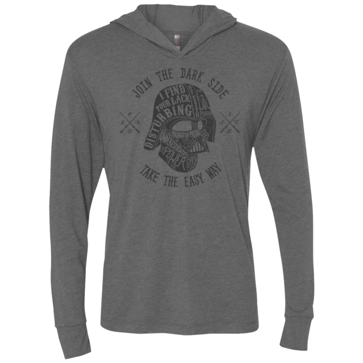 The Easy Way Triblend Long Sleeve Hoodie Tee