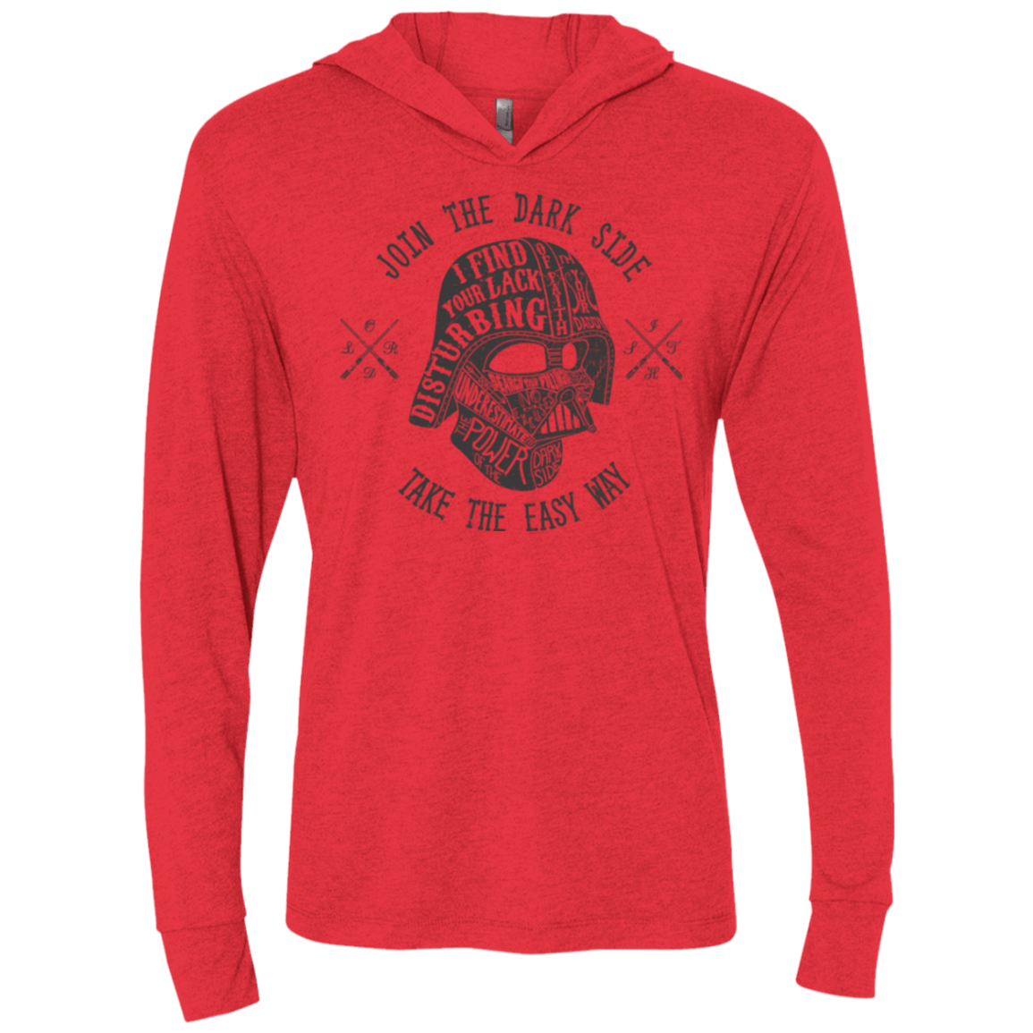 The Easy Way Triblend Long Sleeve Hoodie Tee