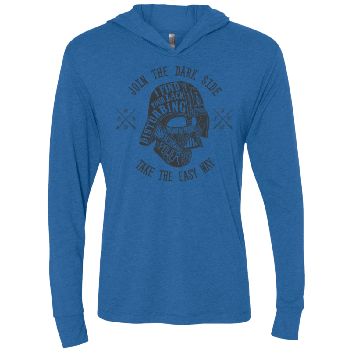 The Easy Way Triblend Long Sleeve Hoodie Tee