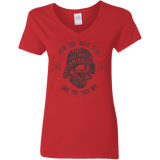 T-Shirts Red / S The Easy Way Women's V-Neck T-Shirt