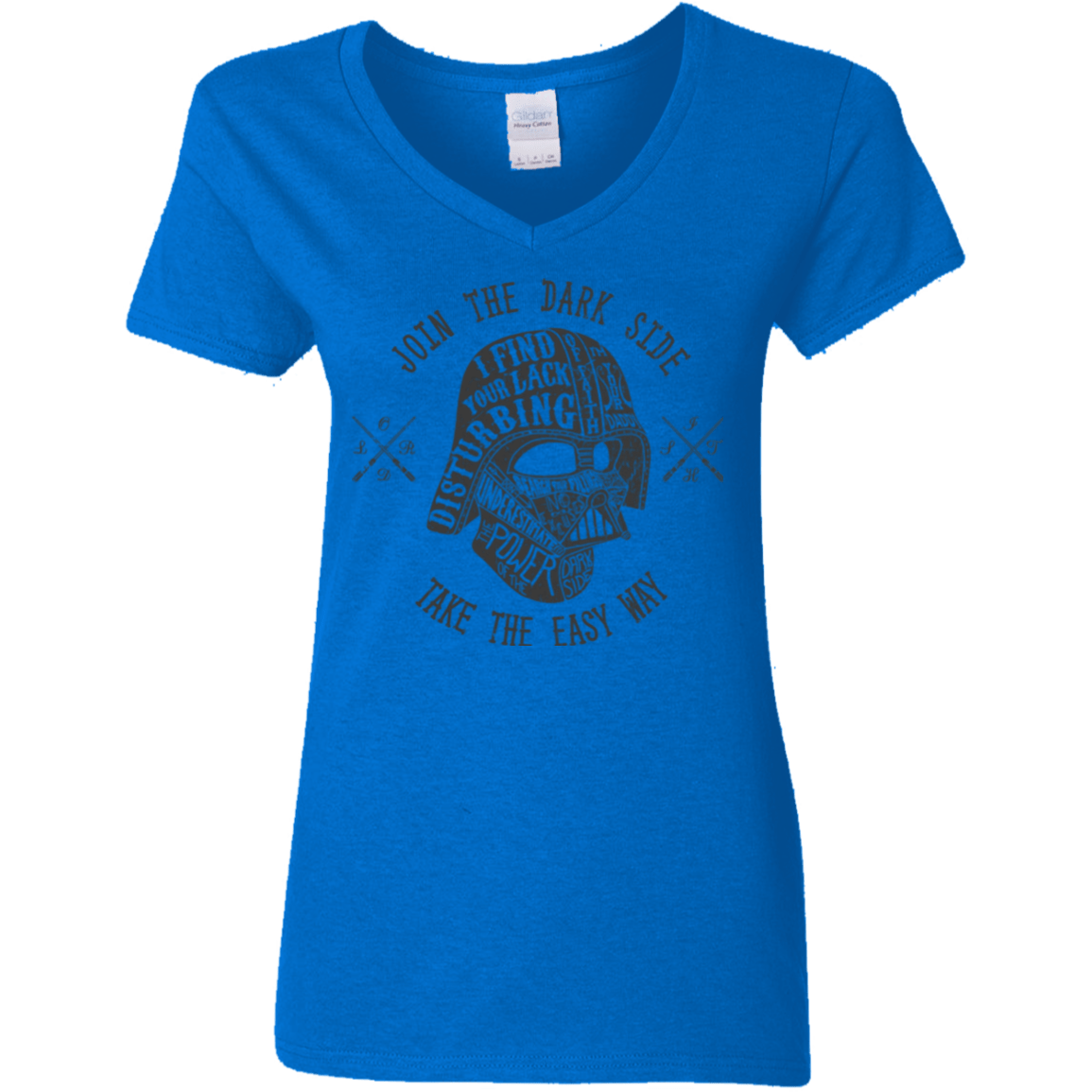 T-Shirts Royal / S The Easy Way Women's V-Neck T-Shirt