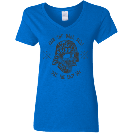 T-Shirts Royal / S The Easy Way Women's V-Neck T-Shirt