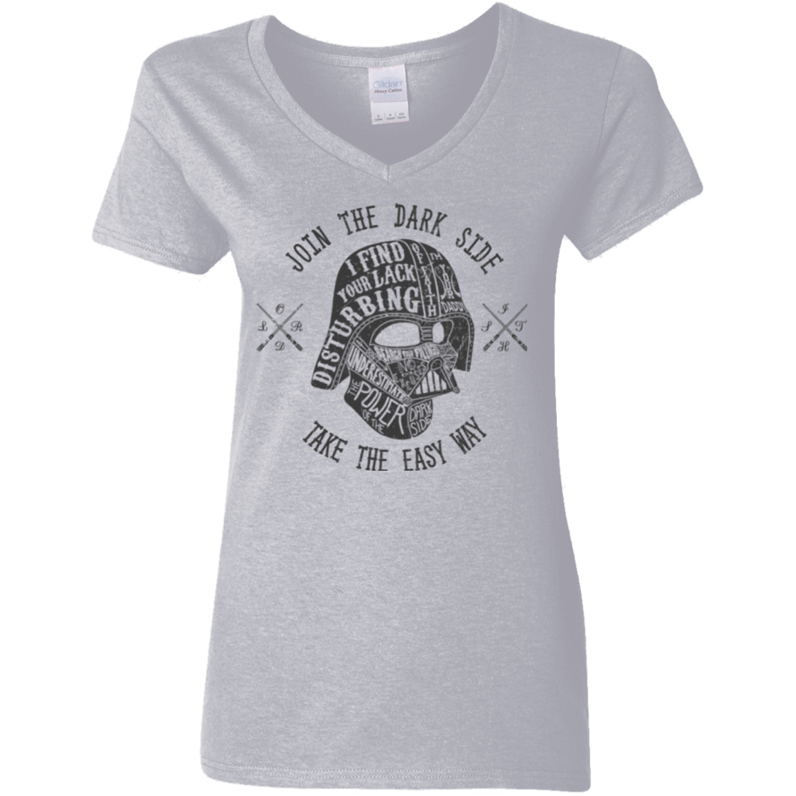 T-Shirts Sport Grey / S The Easy Way Women's V-Neck T-Shirt