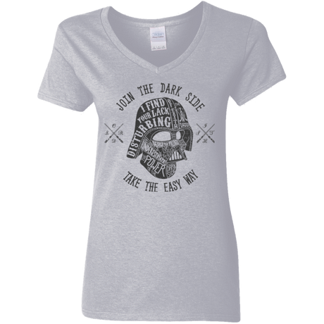 T-Shirts Sport Grey / S The Easy Way Women's V-Neck T-Shirt