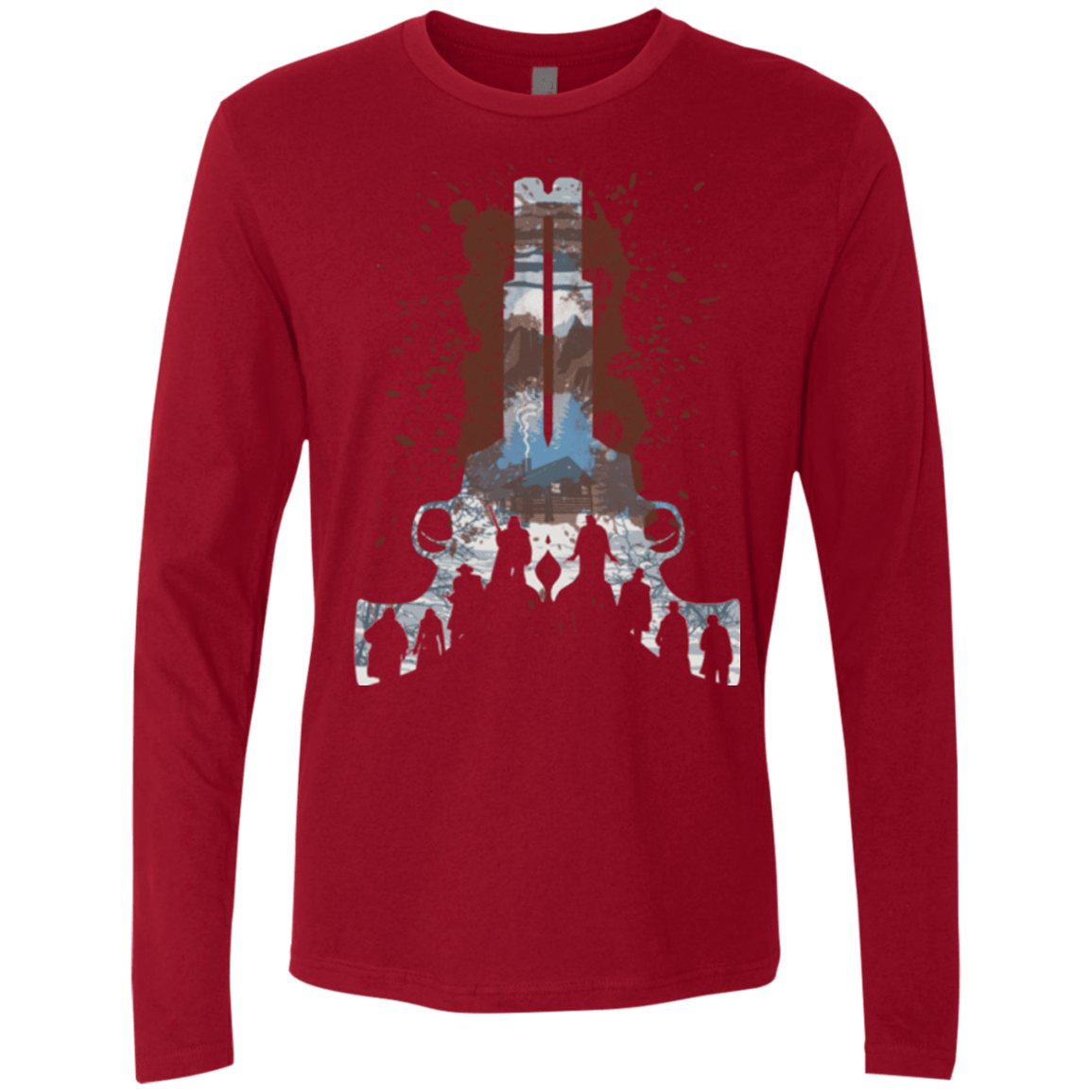 T-Shirts Cardinal / Small The Eight Men's Premium Long Sleeve