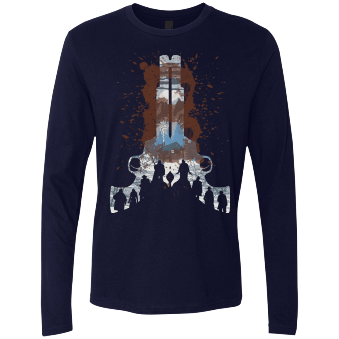T-Shirts Midnight Navy / Small The Eight Men's Premium Long Sleeve