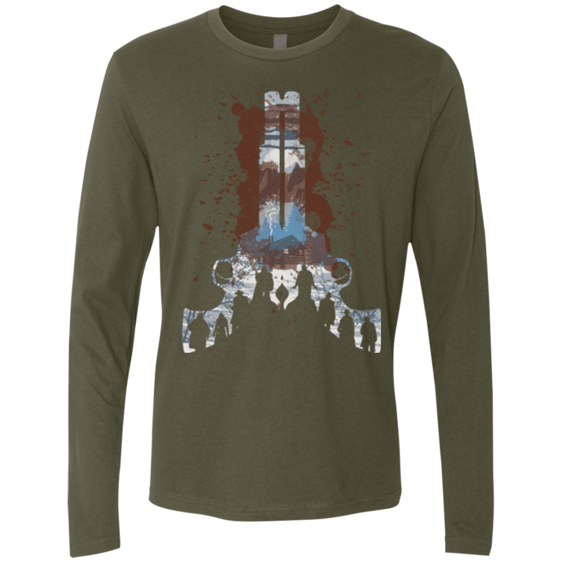 T-Shirts Military Green / Small The Eight Men's Premium Long Sleeve