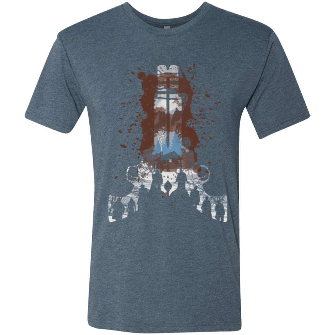 T-Shirts Indigo / Small The Eight Men's Triblend T-Shirt