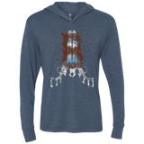 T-Shirts Indigo / X-Small The Eight Triblend Long Sleeve Hoodie Tee