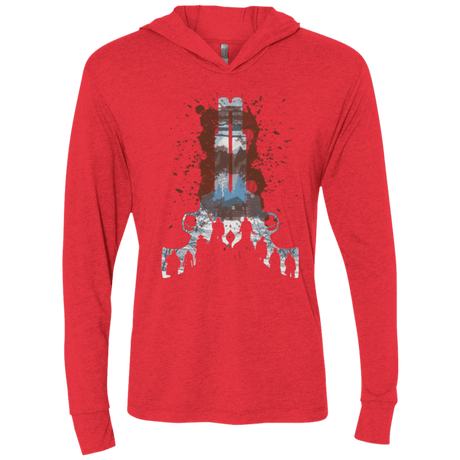 T-Shirts Vintage Red / X-Small The Eight Triblend Long Sleeve Hoodie Tee