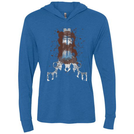 T-Shirts Vintage Royal / X-Small The Eight Triblend Long Sleeve Hoodie Tee