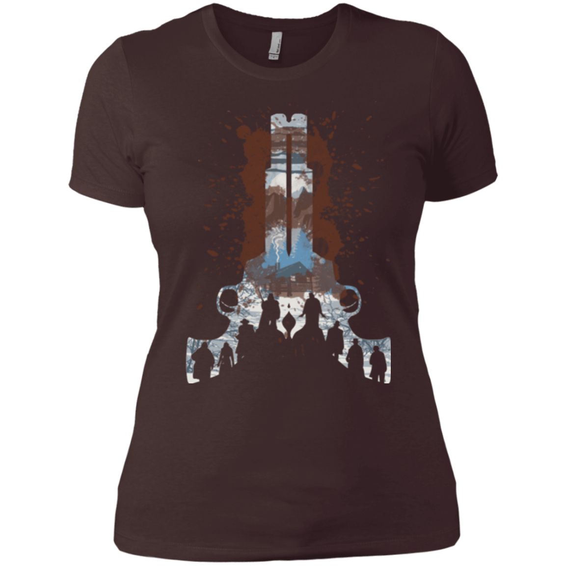 T-Shirts Dark Chocolate / X-Small The Eight Women's Premium T-Shirt