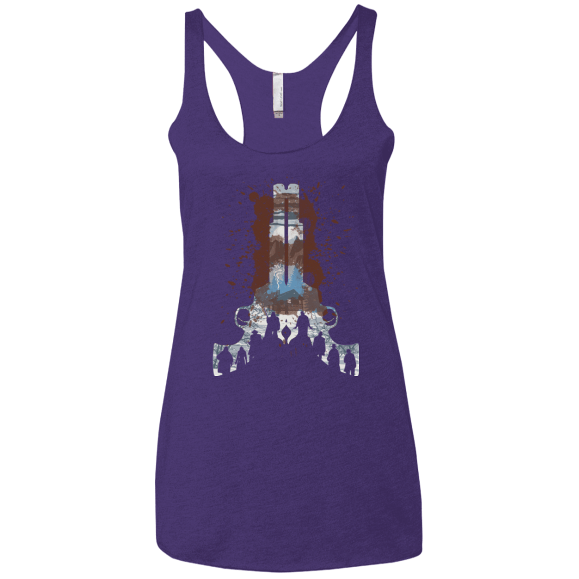 T-Shirts Purple / X-Small The Eight Women's Triblend Racerback Tank