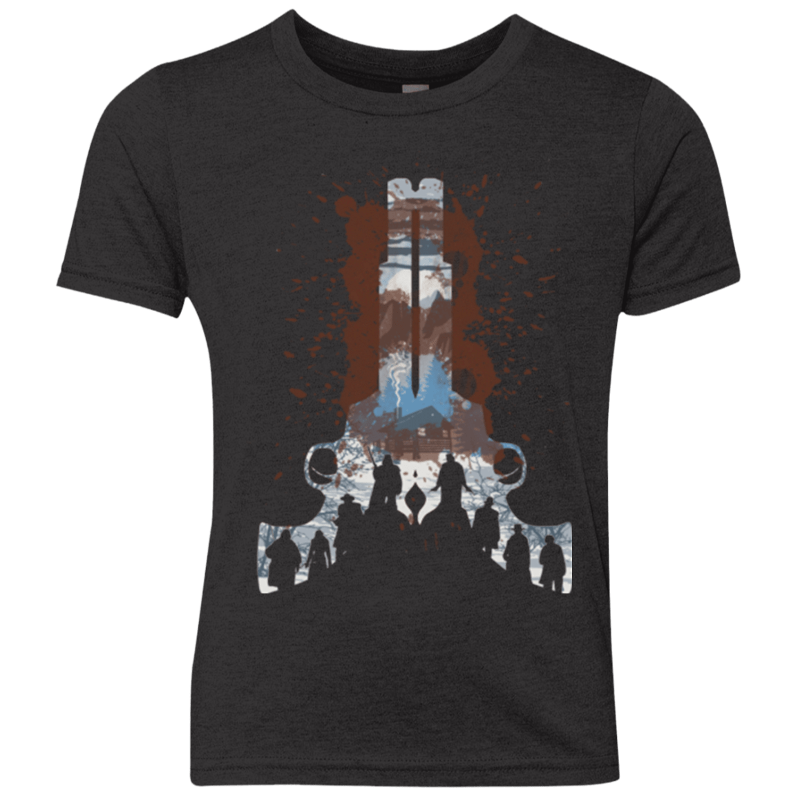 T-Shirts Vintage Black / YXS The Eight Youth Triblend T-Shirt