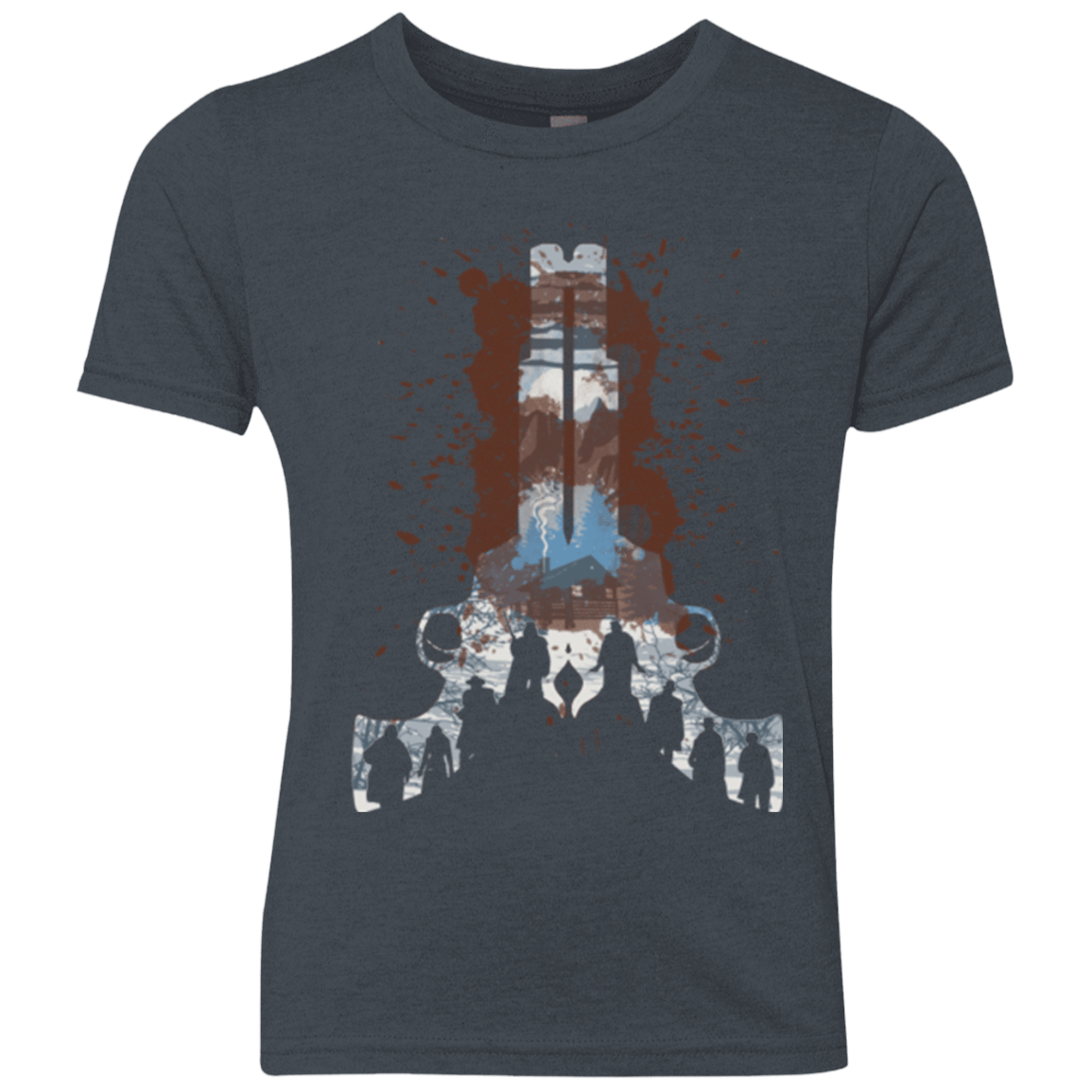 T-Shirts Vintage Navy / YXS The Eight Youth Triblend T-Shirt