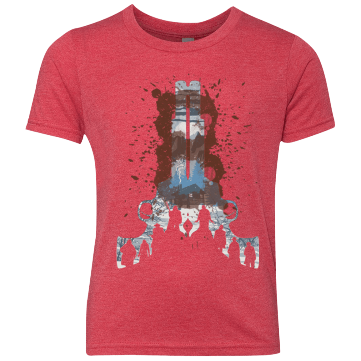 T-Shirts Vintage Red / YXS The Eight Youth Triblend T-Shirt
