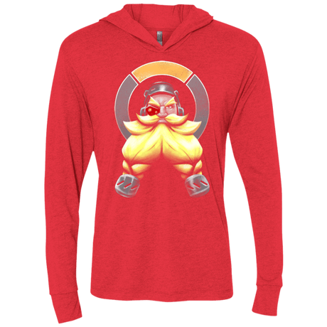 T-Shirts Vintage Red / X-Small The Engineer Triblend Long Sleeve Hoodie Tee