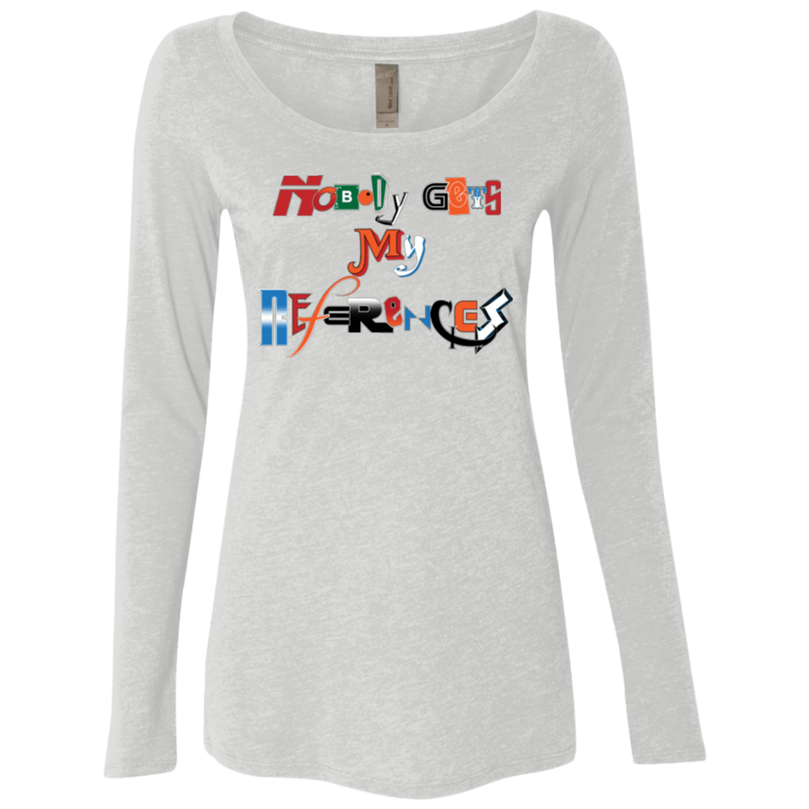 T-Shirts Heather White / Small The Enigma of a Fan Women's Triblend Long Sleeve Shirt