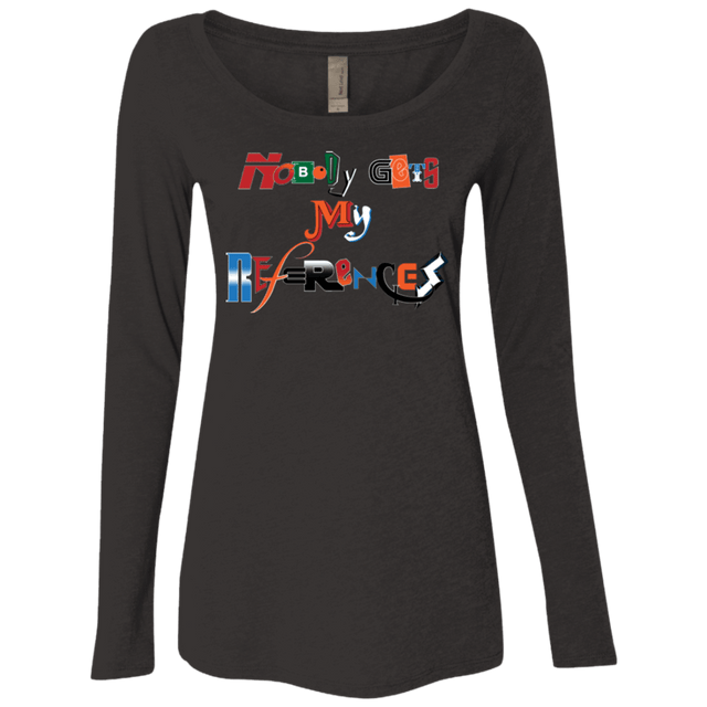 T-Shirts Vintage Black / Small The Enigma of a Fan Women's Triblend Long Sleeve Shirt