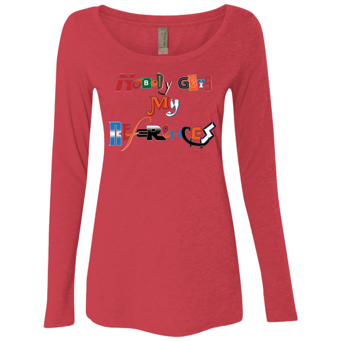 T-Shirts Vintage Red / Small The Enigma of a Fan Women's Triblend Long Sleeve Shirt