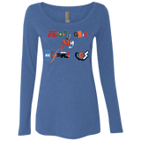 T-Shirts Vintage Royal / Small The Enigma of a Fan Women's Triblend Long Sleeve Shirt