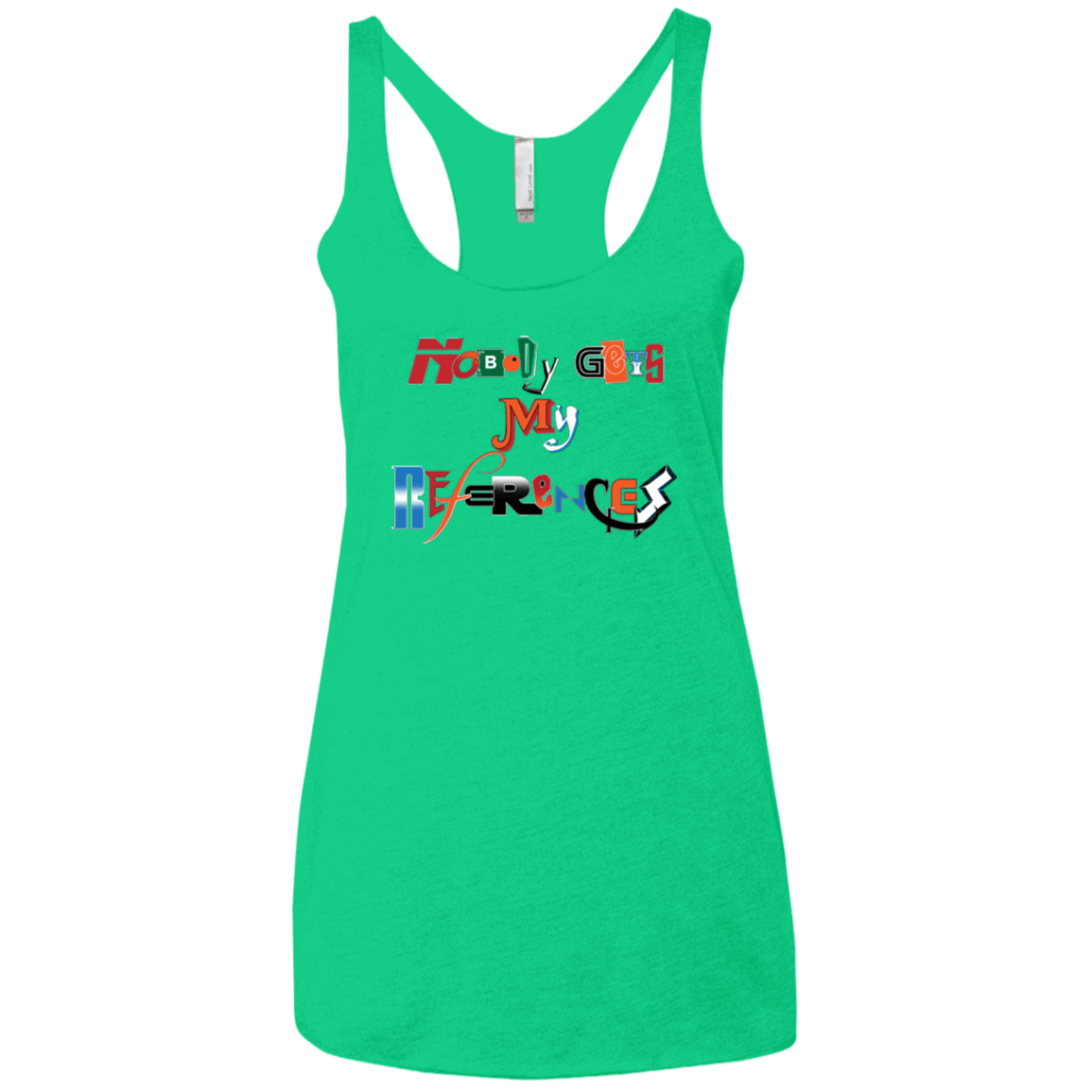 T-Shirts Envy / X-Small The Enigma of a Fan Women's Triblend Racerback Tank