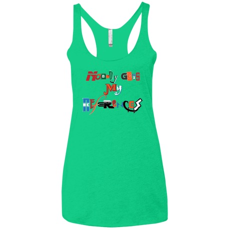 T-Shirts Envy / X-Small The Enigma of a Fan Women's Triblend Racerback Tank