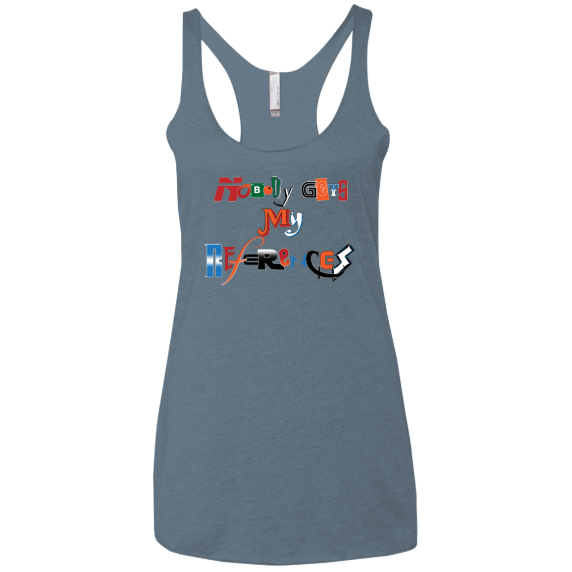 T-Shirts Indigo / X-Small The Enigma of a Fan Women's Triblend Racerback Tank
