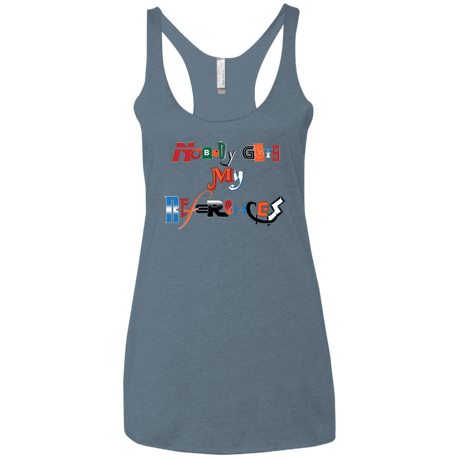 T-Shirts Indigo / X-Small The Enigma of a Fan Women's Triblend Racerback Tank