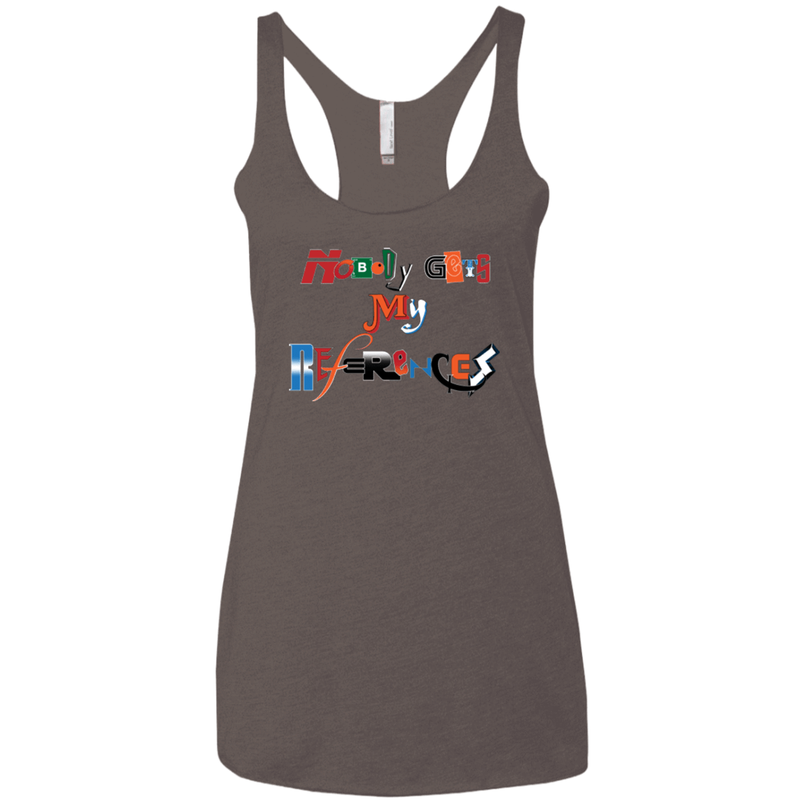 T-Shirts Macchiato / X-Small The Enigma of a Fan Women's Triblend Racerback Tank