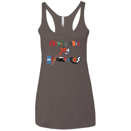 T-Shirts Macchiato / X-Small The Enigma of a Fan Women's Triblend Racerback Tank
