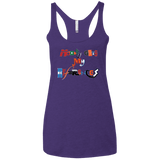 T-Shirts Purple / X-Small The Enigma of a Fan Women's Triblend Racerback Tank