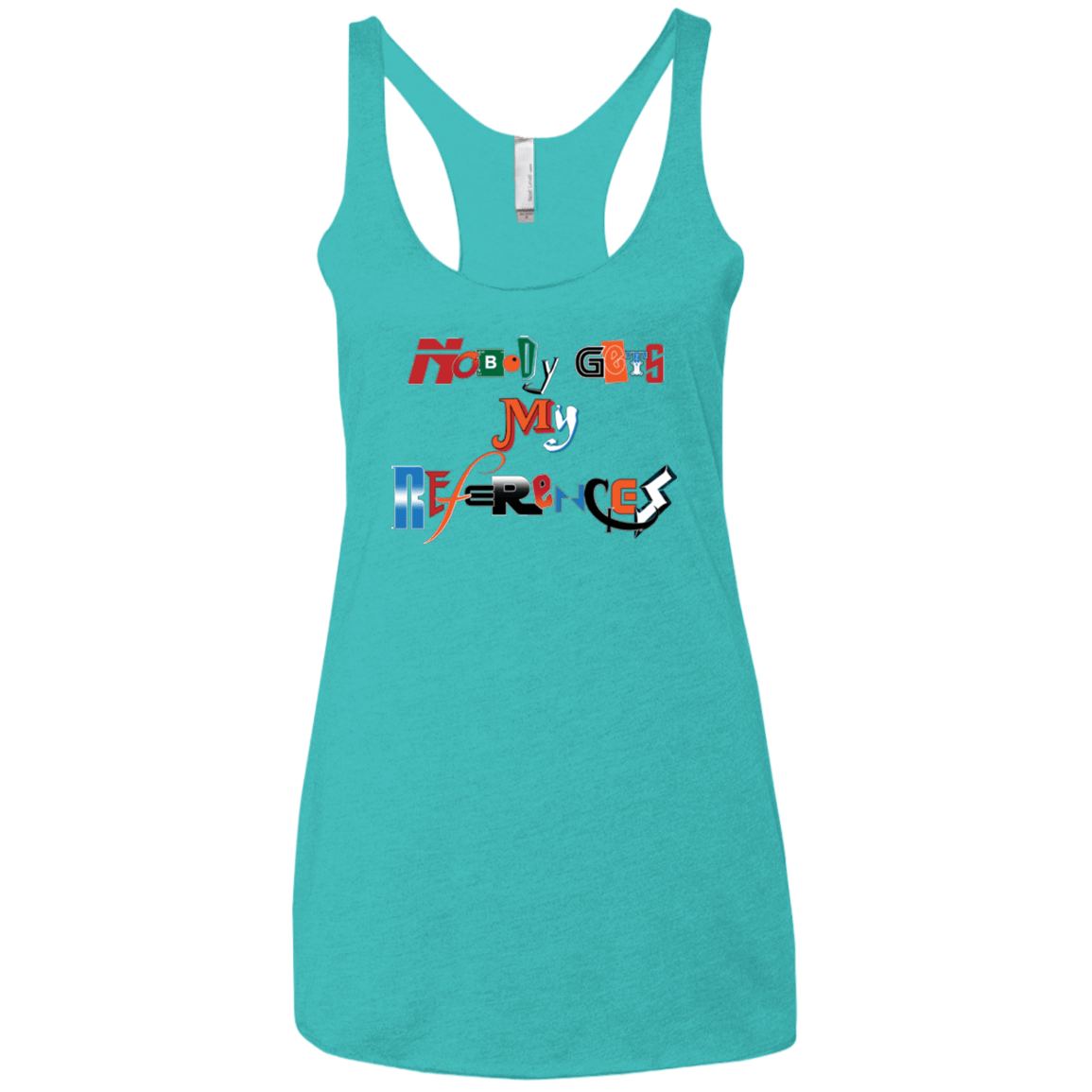 T-Shirts Tahiti Blue / X-Small The Enigma of a Fan Women's Triblend Racerback Tank