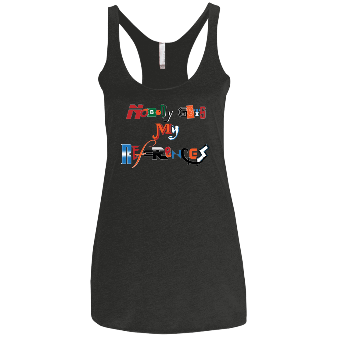 T-Shirts Vintage Black / X-Small The Enigma of a Fan Women's Triblend Racerback Tank