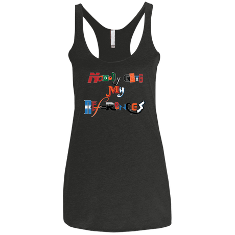 T-Shirts Vintage Black / X-Small The Enigma of a Fan Women's Triblend Racerback Tank