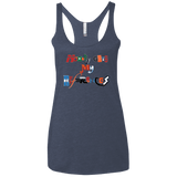 T-Shirts Vintage Navy / X-Small The Enigma of a Fan Women's Triblend Racerback Tank