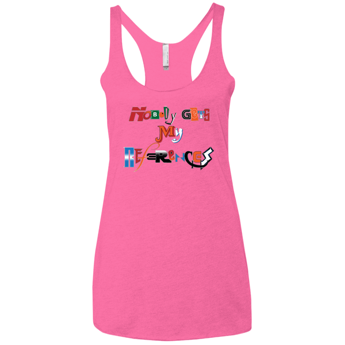 T-Shirts Vintage Pink / X-Small The Enigma of a Fan Women's Triblend Racerback Tank