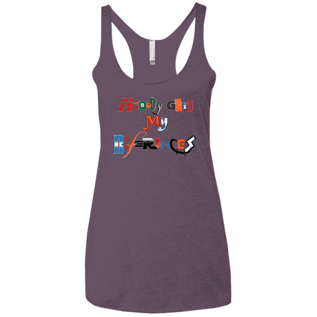 T-Shirts Vintage Purple / X-Small The Enigma of a Fan Women's Triblend Racerback Tank