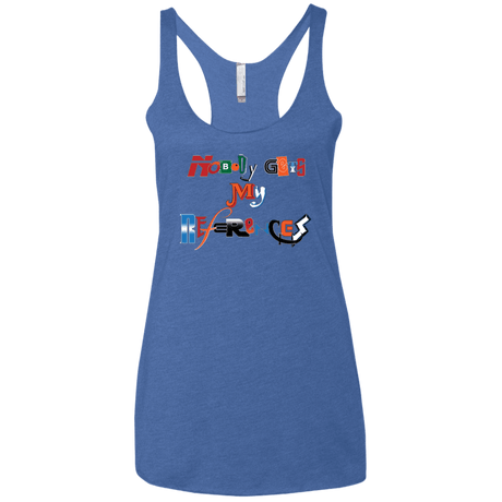 T-Shirts Vintage Royal / X-Small The Enigma of a Fan Women's Triblend Racerback Tank