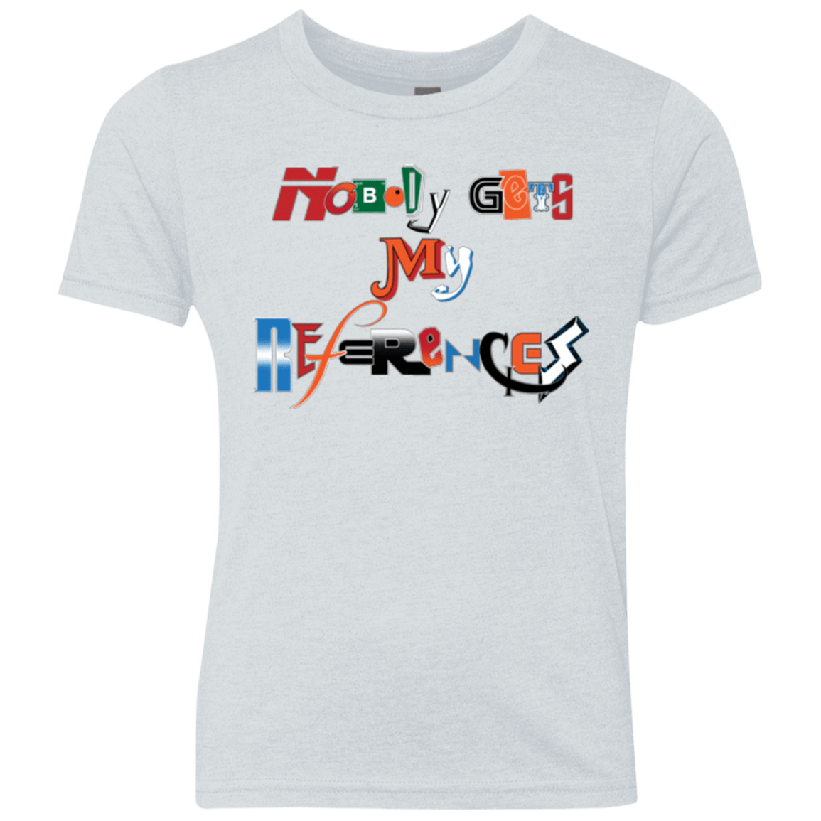 T-Shirts Heather White / YXS The Enigma of a Fan Youth Triblend T-Shirt