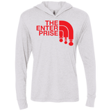 T-Shirts Heather White / X-Small The Enterprise Triblend Long Sleeve Hoodie Tee