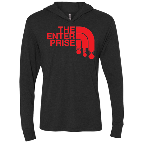 T-Shirts Vintage Black / X-Small The Enterprise Triblend Long Sleeve Hoodie Tee