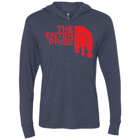 T-Shirts Vintage Navy / X-Small The Enterprise Triblend Long Sleeve Hoodie Tee
