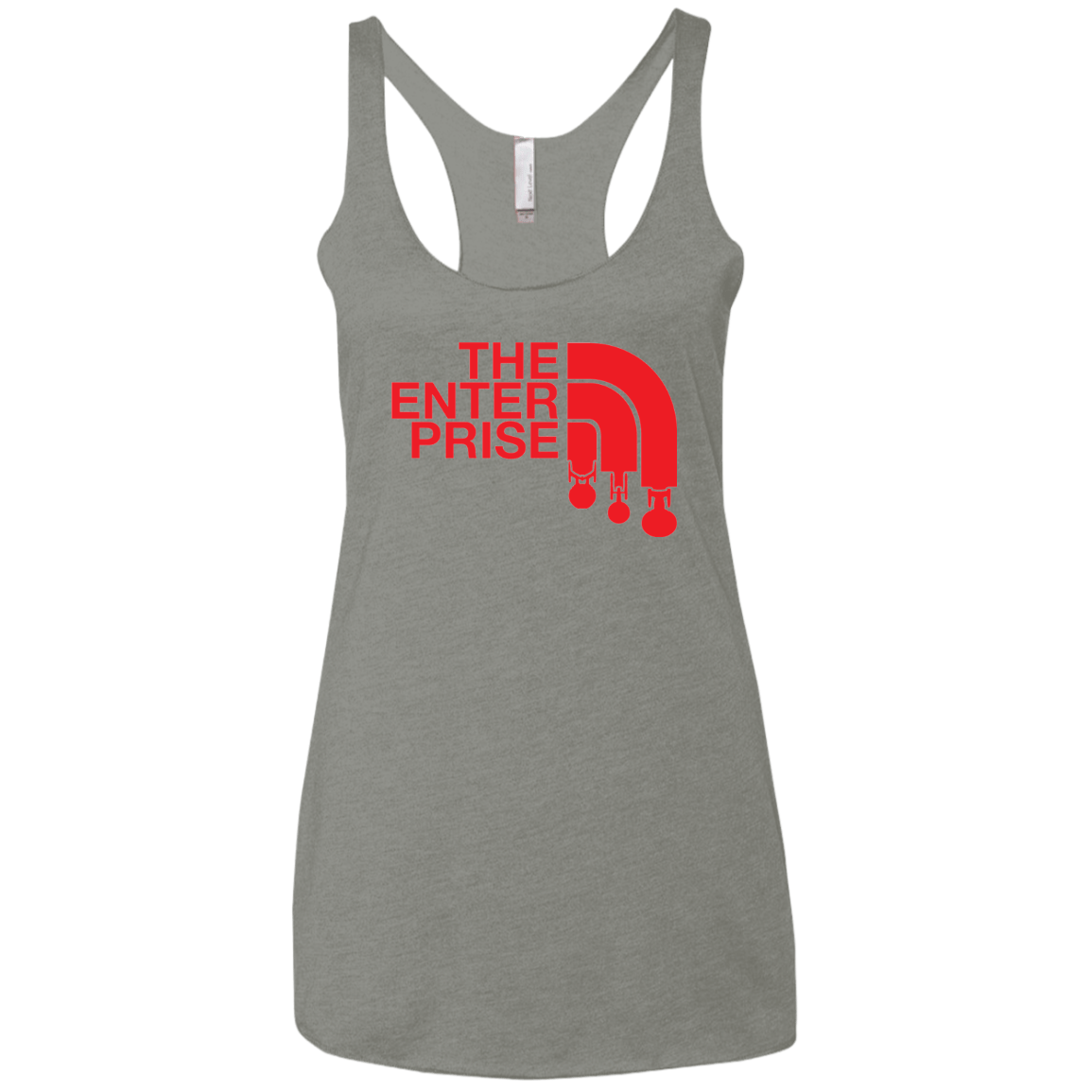 T-Shirts Venetian Grey / X-Small The Enterprise Women's Triblend Racerback Tank