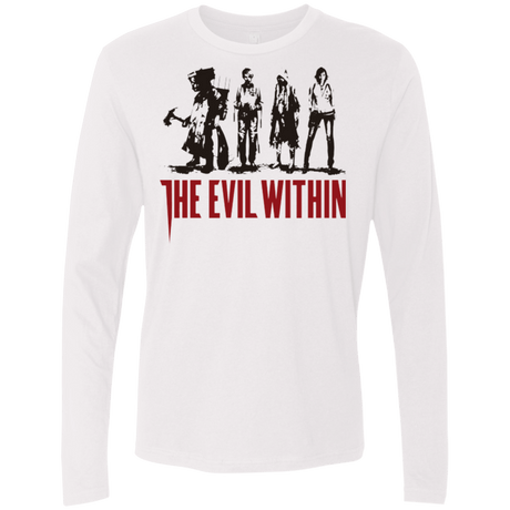 T-Shirts White / Small The Evil Within Men's Premium Long Sleeve