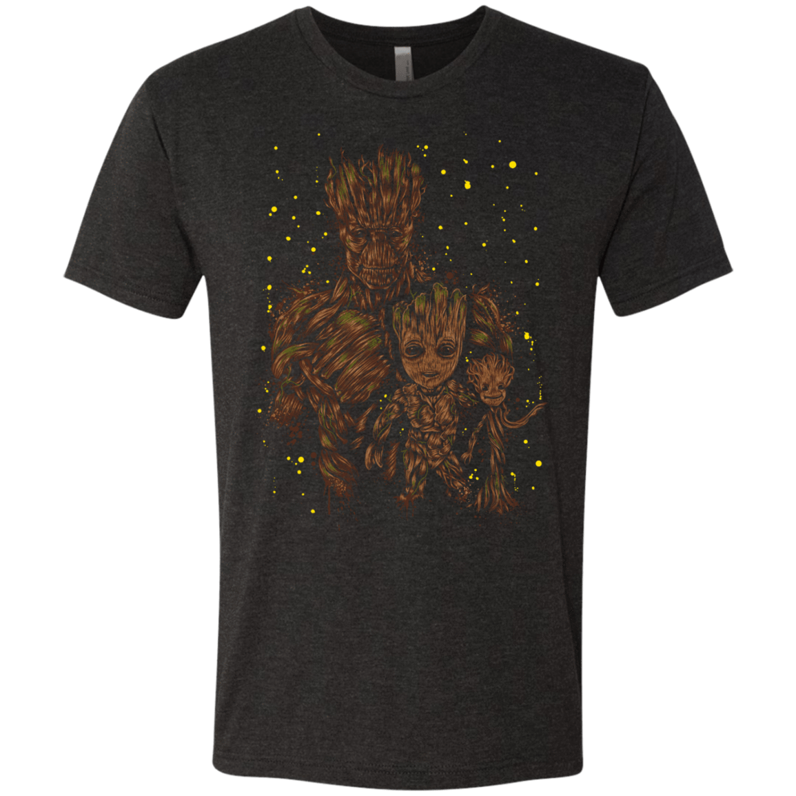 T-Shirts Vintage Black / S The evolution of Groot Men's Triblend T-Shirt